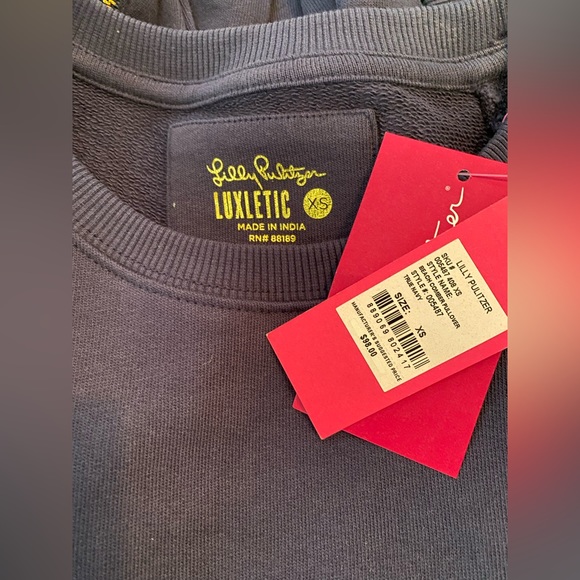 Lilly Pulitzer NAVY Beach Comber pullover - Picture 9 of 11